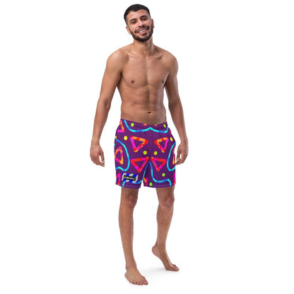 Dream Wave Festival - Arcade Crunch 2 All - Over Print Recycled Swim Trunks from Sky Brundall Concepts