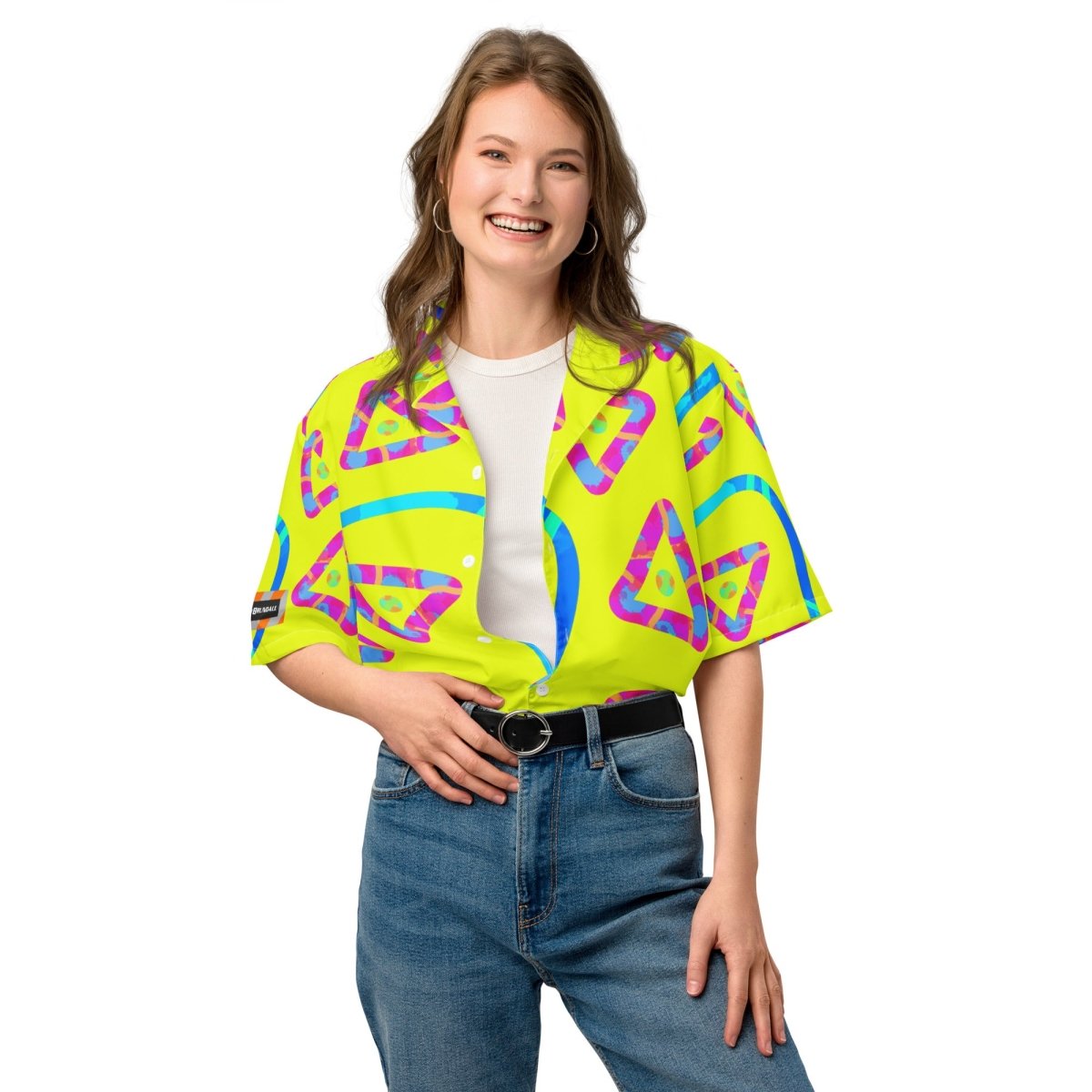 Urban Jump Yellow Unisex Button Shirt from Sky Brundall Concepts