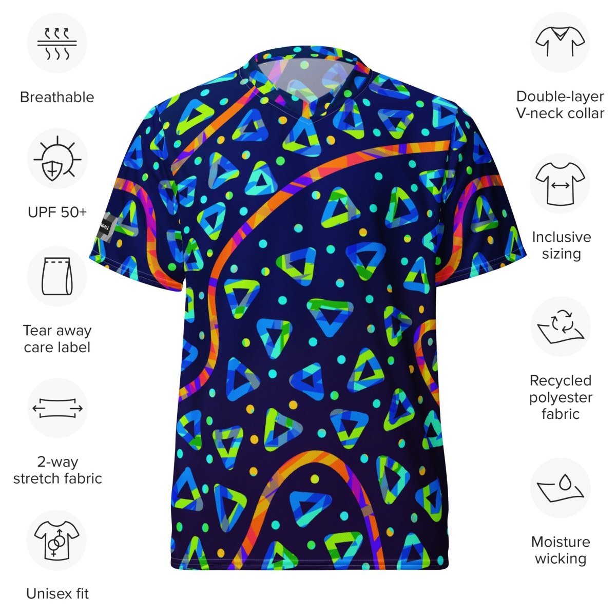 Electric Crumble Unisex Sports Jersey from Sky Brundall Concepts