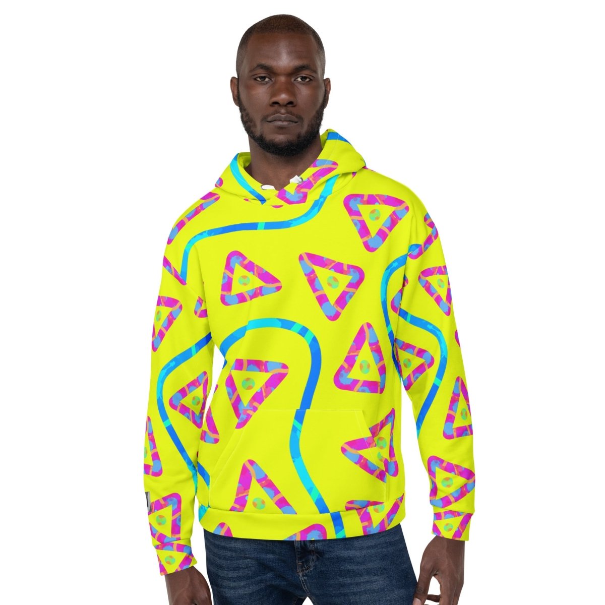 Urban Jump Yellow Unisex Hoodie from Sky Brundall Concepts