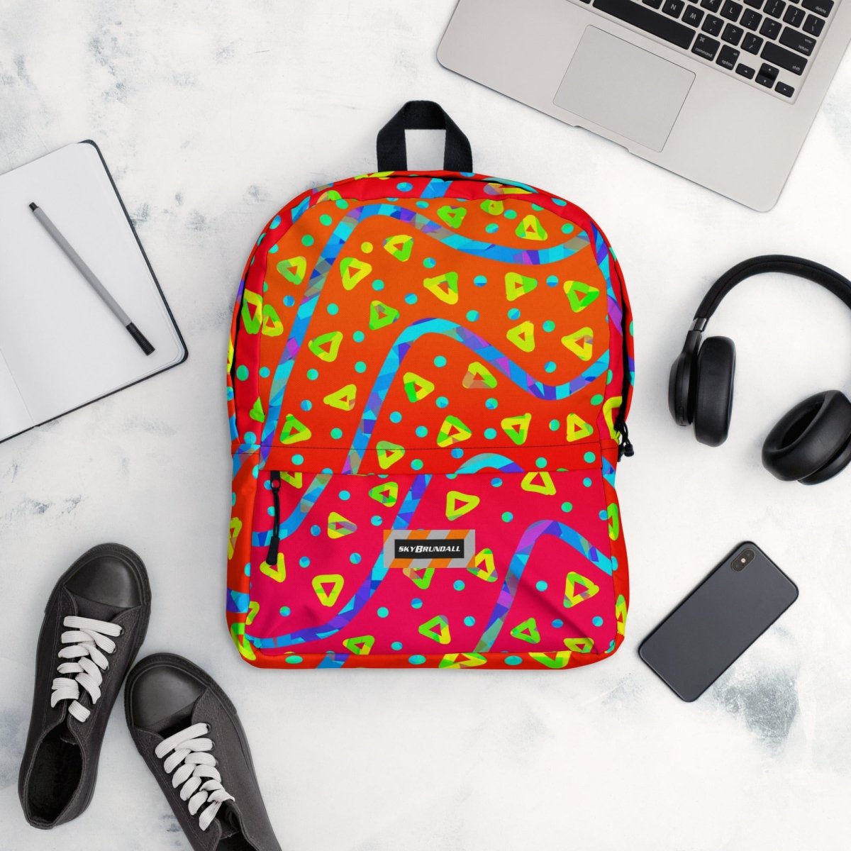 Warm Blaze Candy Rain Backpack from Sky Brundall Concepts