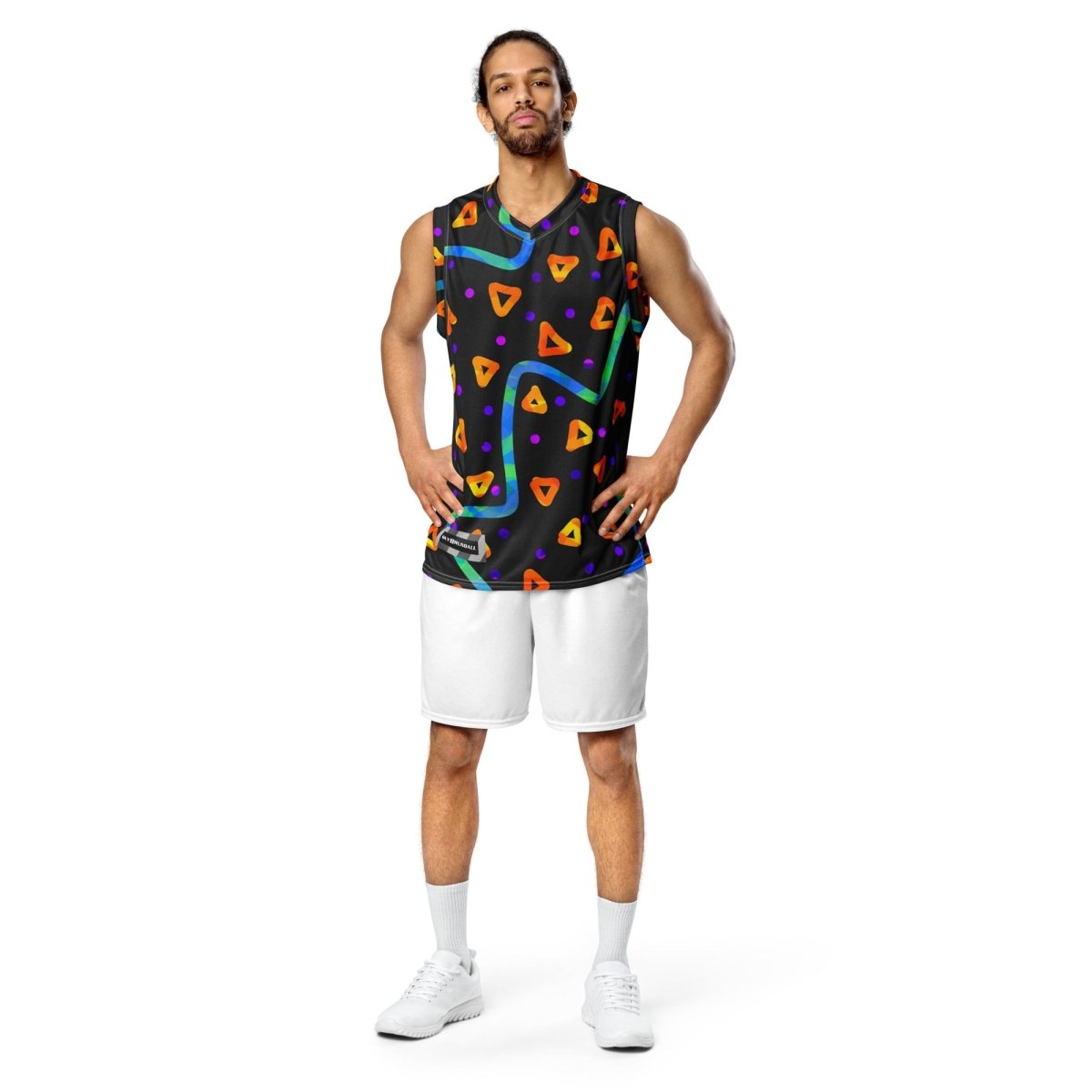 Wild Energy Orange Unisex Basketball Jersey from Sky Brundall Concepts