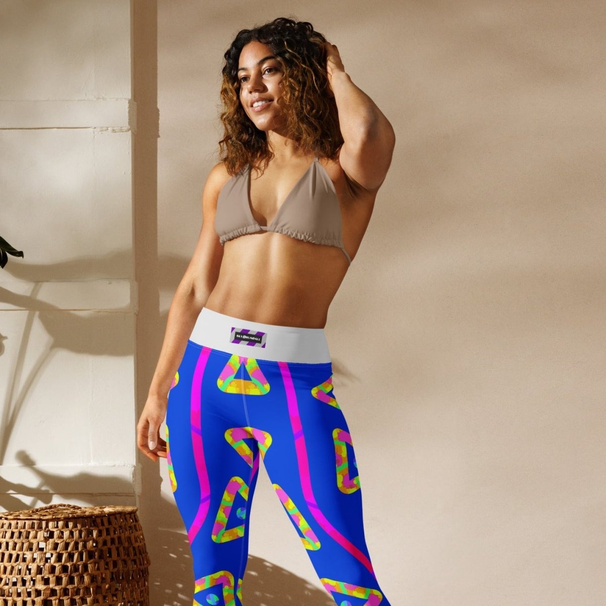 DWF Urban Jump Blue Yoga Leggings from Sky Brundall Concepts