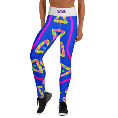 DWF Urban Jump Blue Yoga Leggings from Sky Brundall Concepts