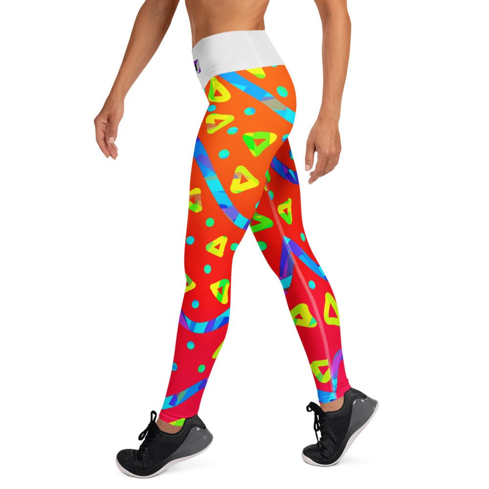 Warm Blaze Candy Rain Yoga Leggings from Sky Brundall Concepts