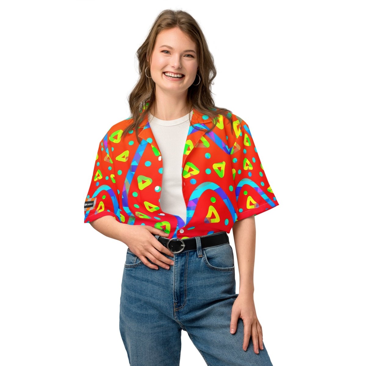 Warm Blaze Candy Rain Unisex Button Shirt from Sky Brundall Concepts
