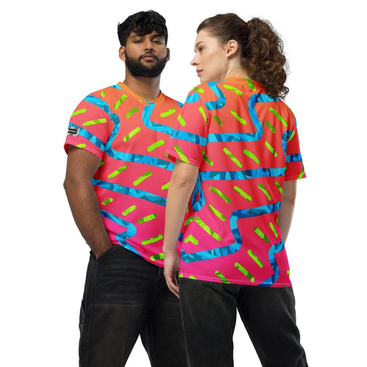 Dream Wave Festival - Summer Buzz Recycled Unisex Sports Jersey from Sky Brundall Concepts