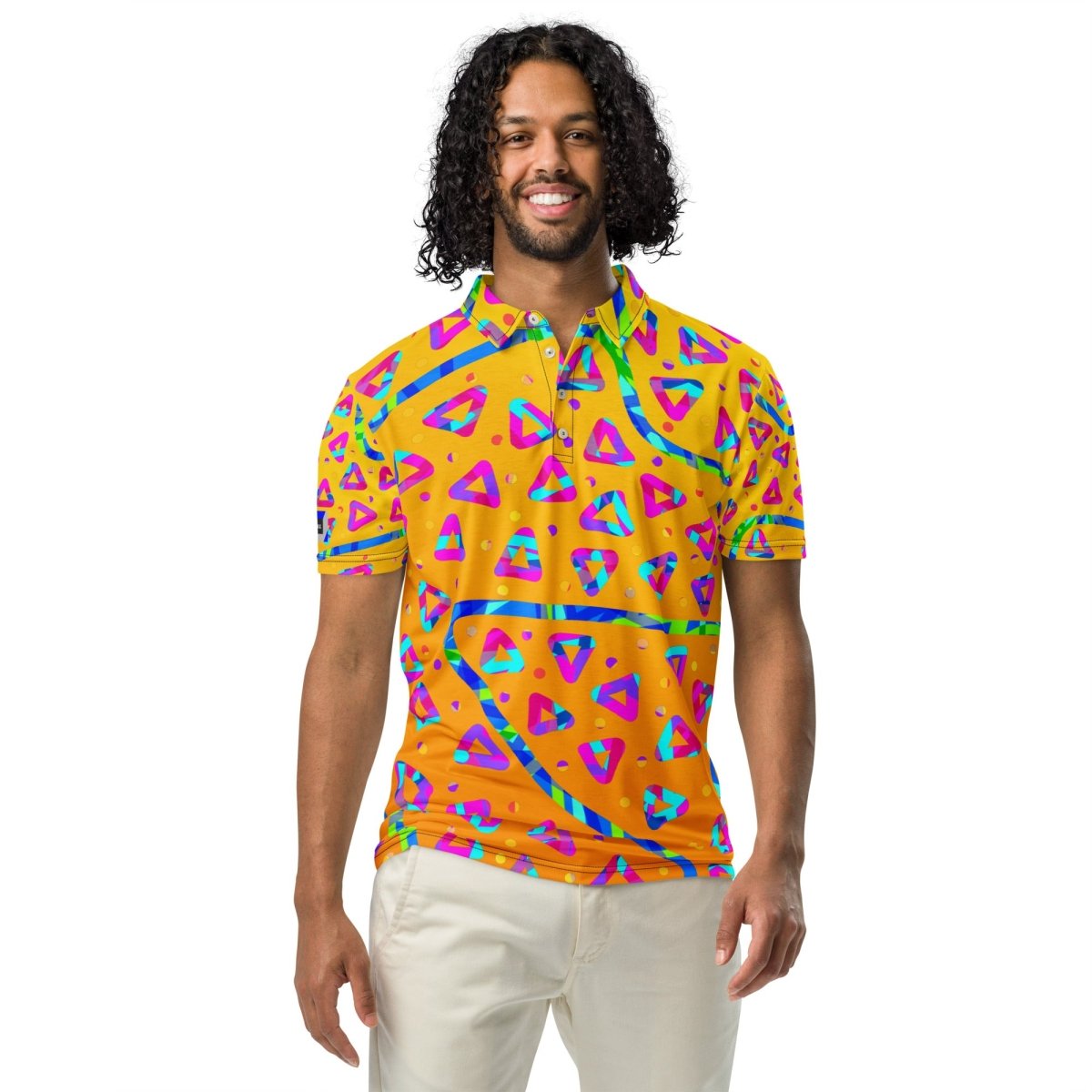Electric Crumble Yellow Men’s Slim Fit Polo from Sky Brundall Concepts