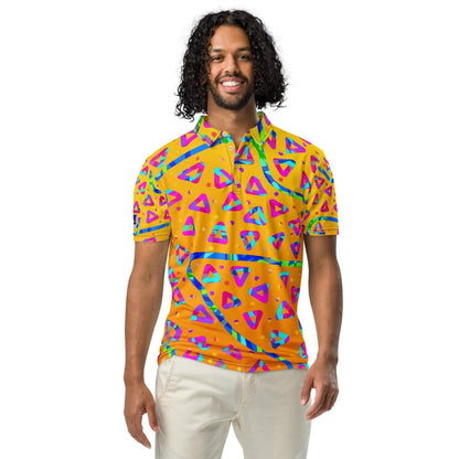 Electric Crumble Yellow Men’s Slim Fit Polo from Sky Brundall Concepts