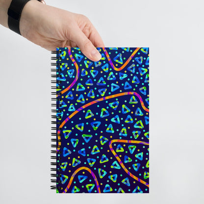 Electric Crumble Spiral Notebook from Sky Brundall Concepts