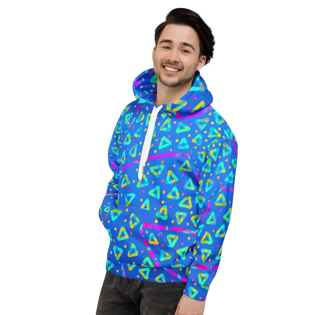 Electric Crumble Blue Unisex Hoodie from Sky Brundall Concepts