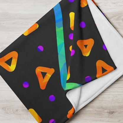Wild Energy Orange Throw Blanket from Sky Brundall Concepts