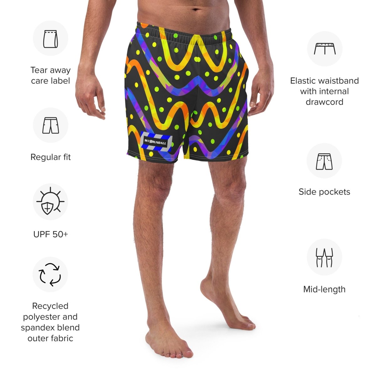 DWF - Thunder Burst Swim Trunks from Sky Brundall Concepts
