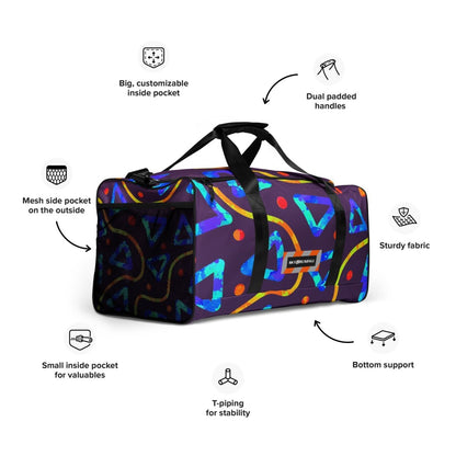 Dream Wave Festival - Arcade Crunch 1 Duffle Bag from Sky Brundall Concepts