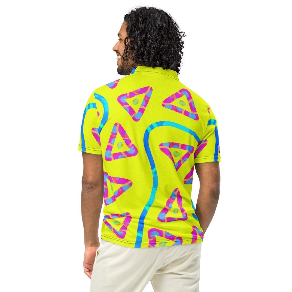 Urban Jump Yellow Men’s Slim Fit Polo from Sky Brundall Concepts