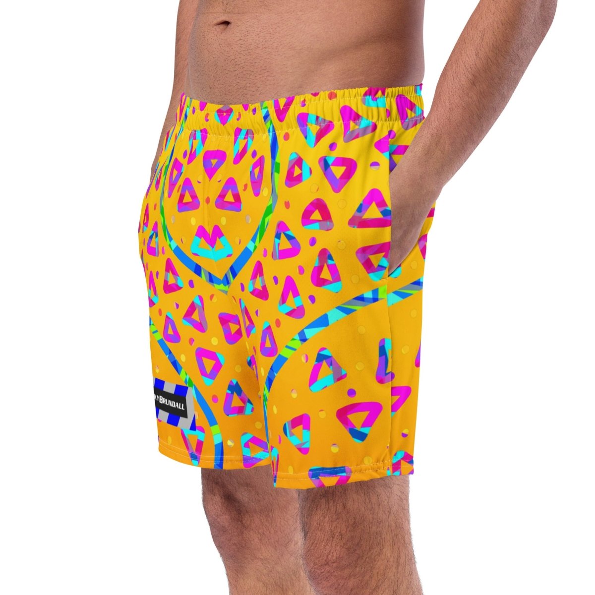 Electric Crumble Yellow Swim Trunks from Sky Brundall Concepts
