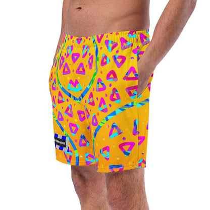 Electric Crumble Yellow Swim Trunks from Sky Brundall Concepts