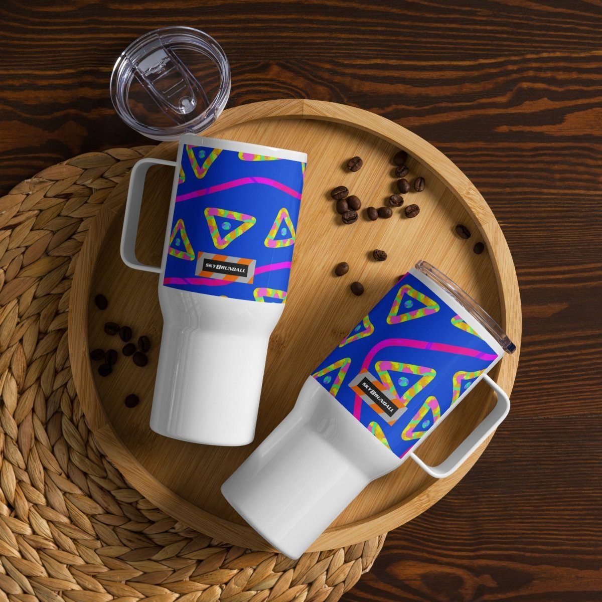 DWF Urban Jump Blue Travel Mug from Sky Brundall Concepts