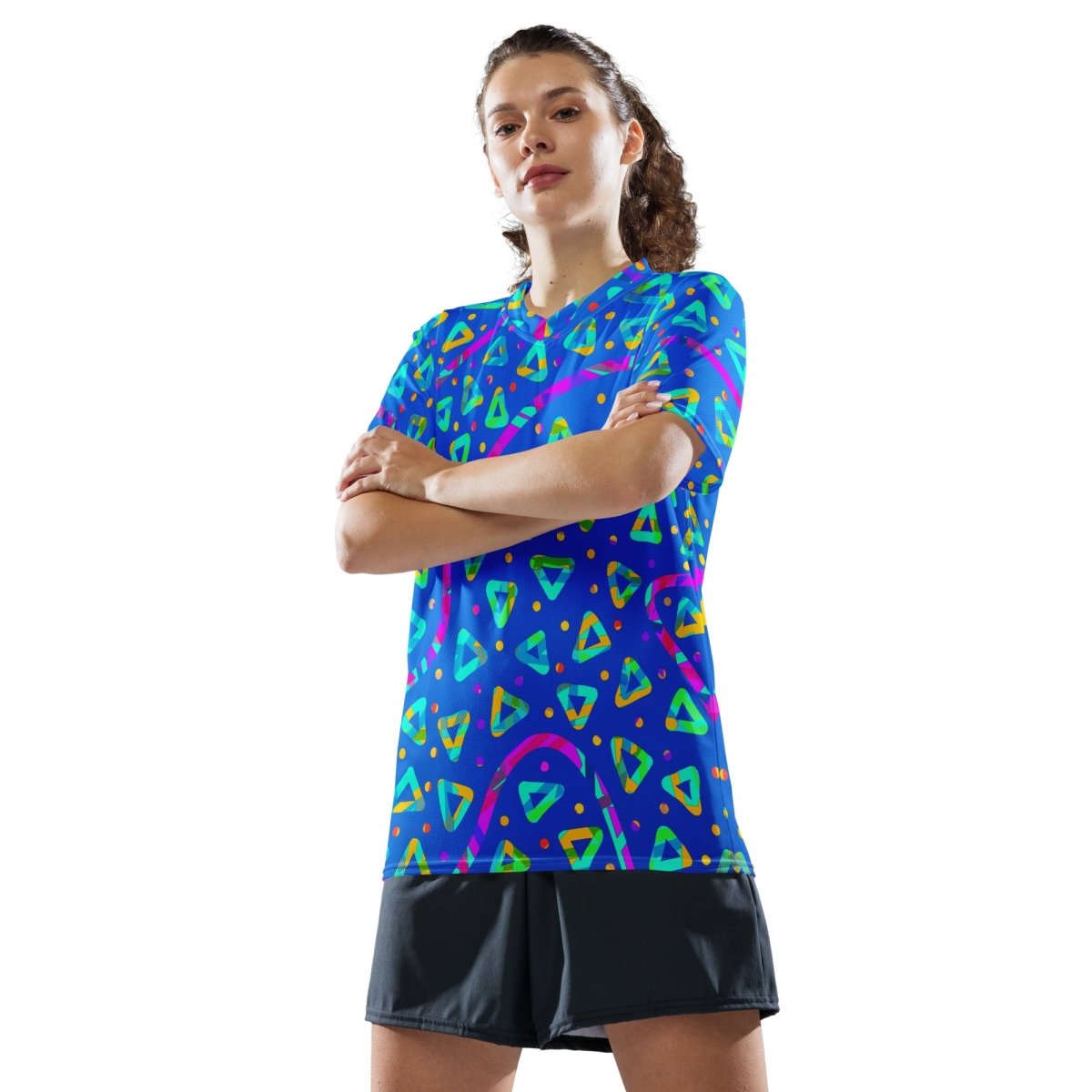 Electric Crumble Blue Unisex Sports Jersey from Sky Brundall Concepts