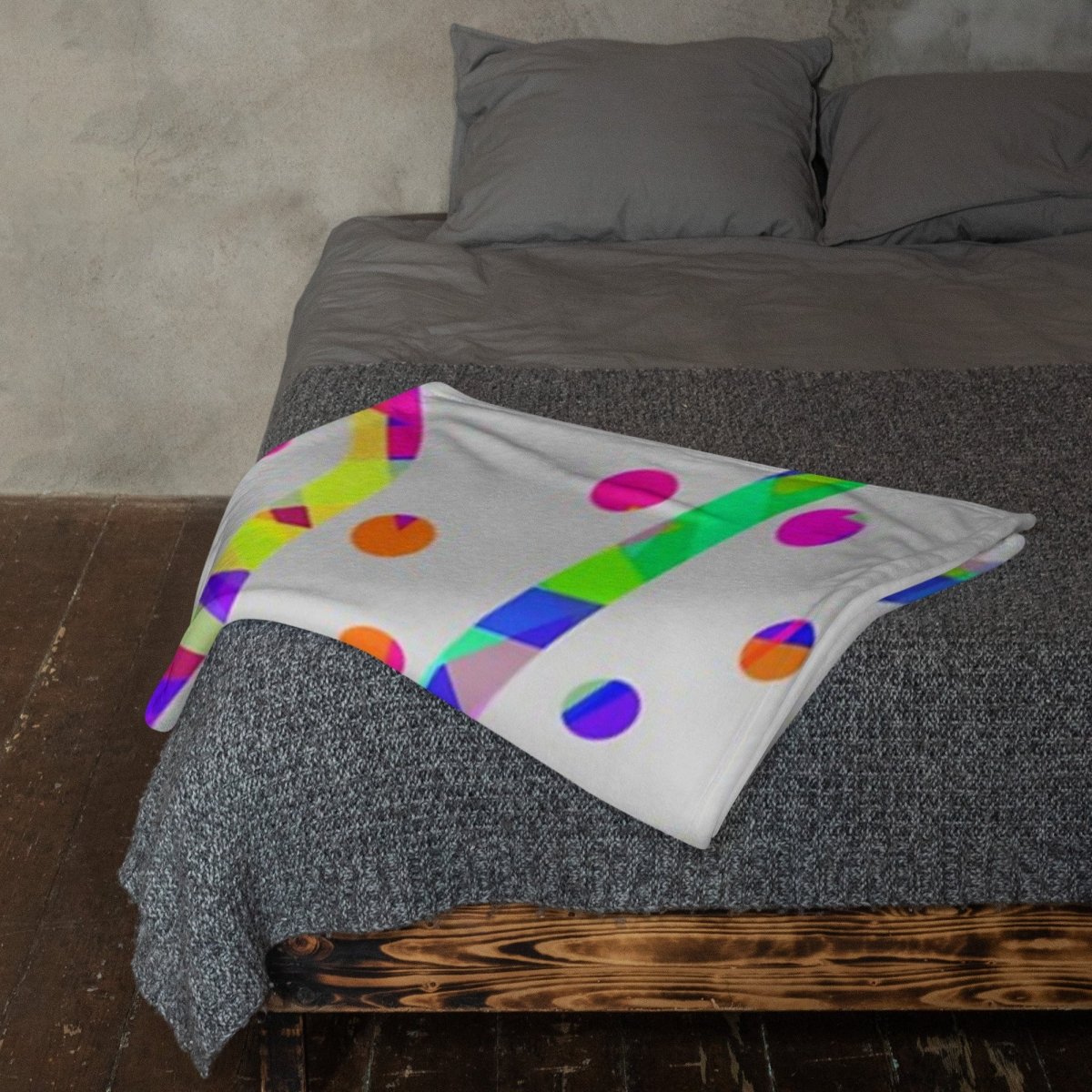 DWF Rainbow Fiesta Throw Blanket from Sky Brundall Concepts