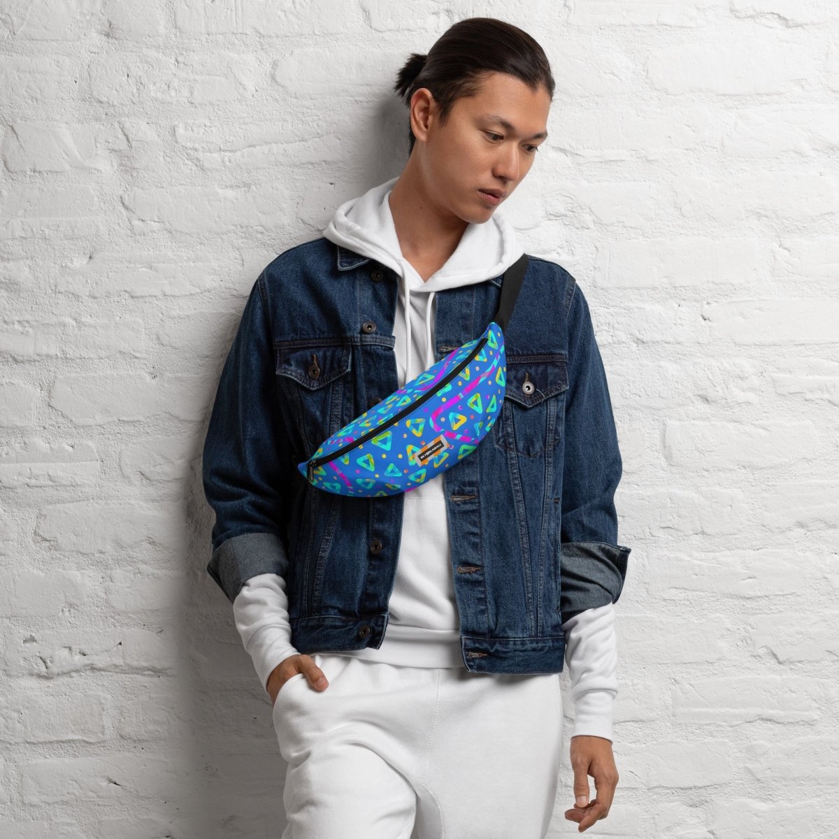Electric Crumble Blue Fanny Pack from Sky Brundall Concepts
