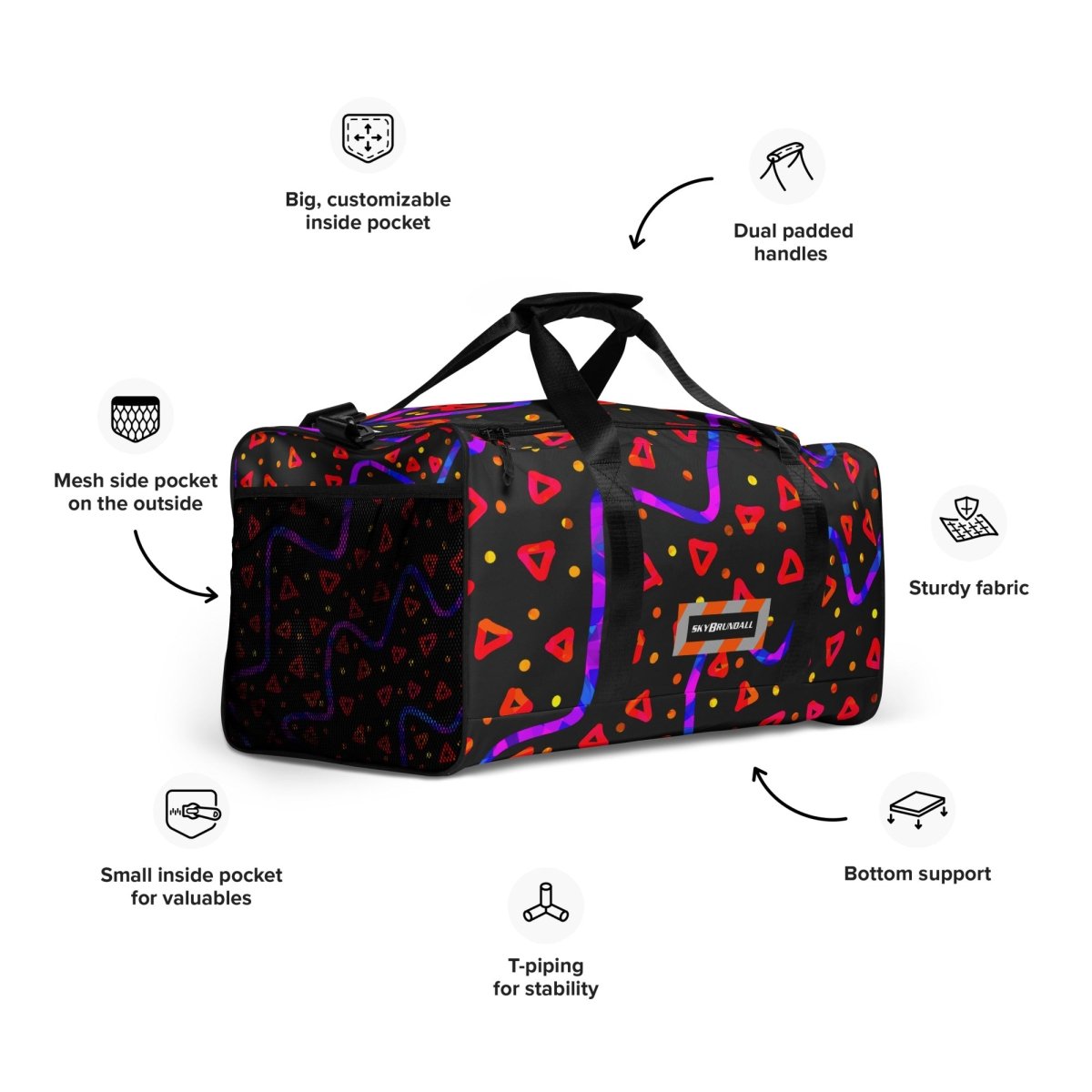 Dream Wave Festival - Wild Energy 5 Duffle Bag from Sky Brundall Concepts