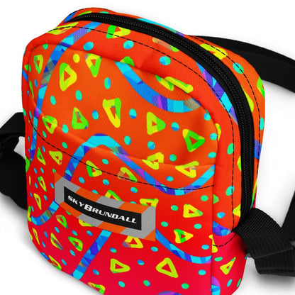 Warm Blaze Candy Rain Utility Crossbody Bag from Sky Brundall Concepts