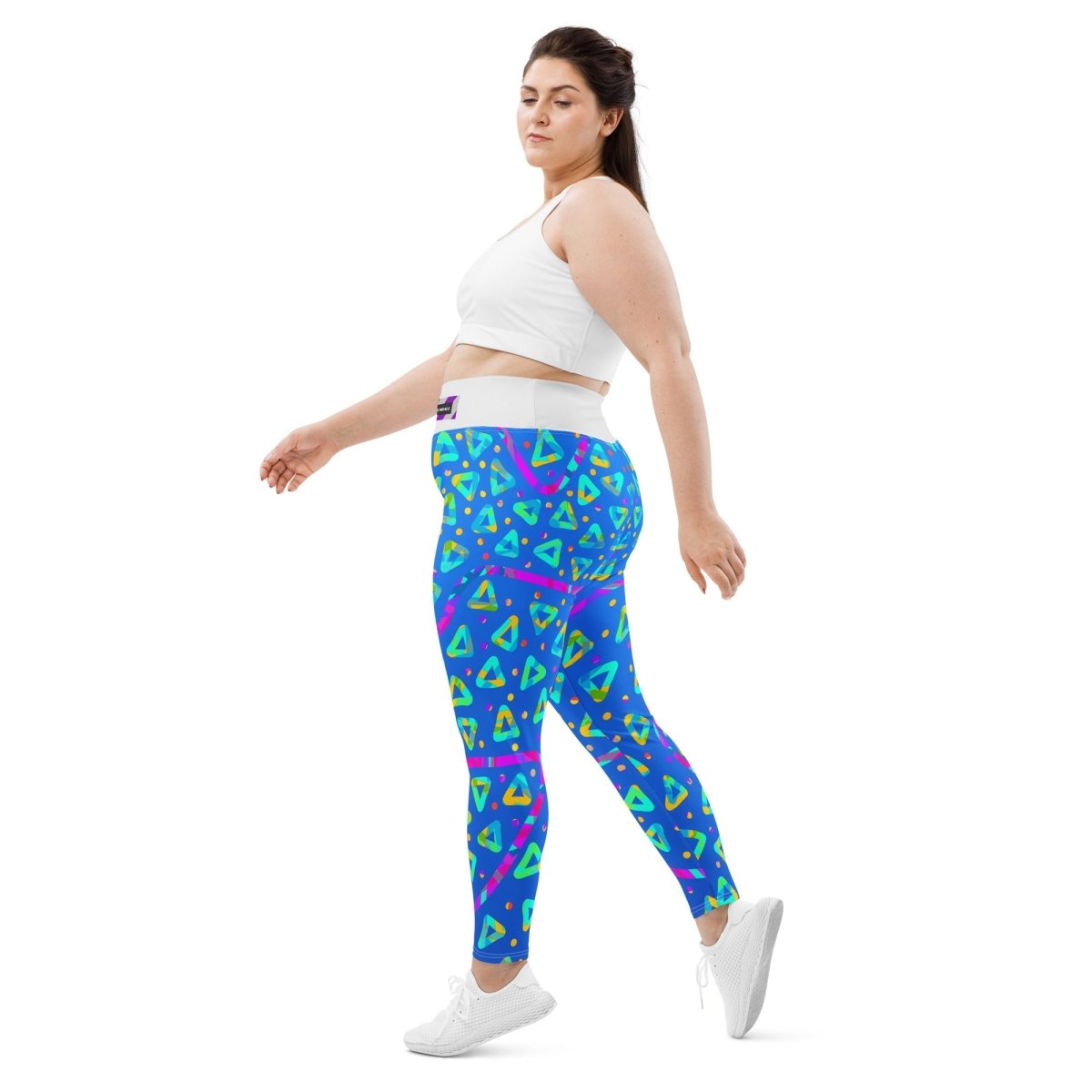 Dream Wave Festival - Electric Crumble 8 All - Over Print Plus Size Leggings from Sky Brundall Concepts