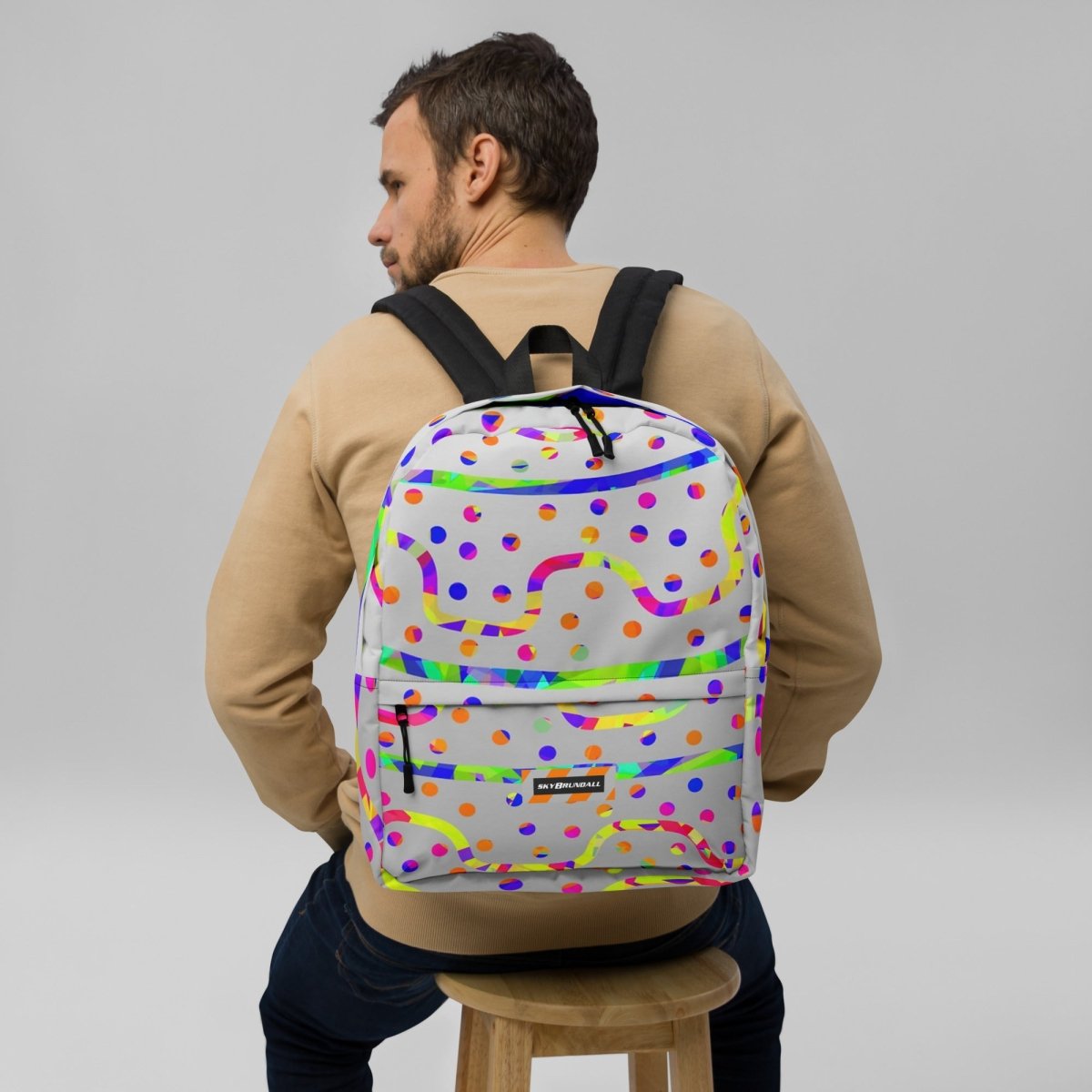 Rainbow Fiesta Medium Backpack from Sky Brundall Concepts