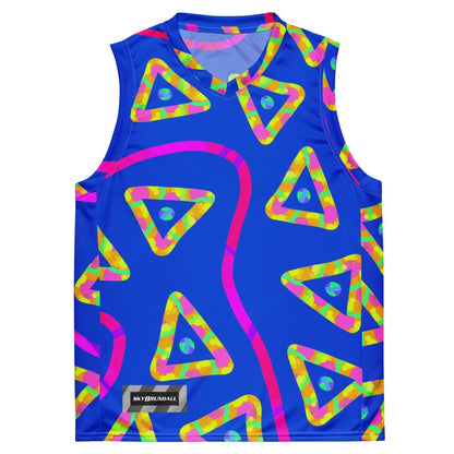 Urban Jump Blue Unisex Basketball Jersey from Sky Brundall Concepts