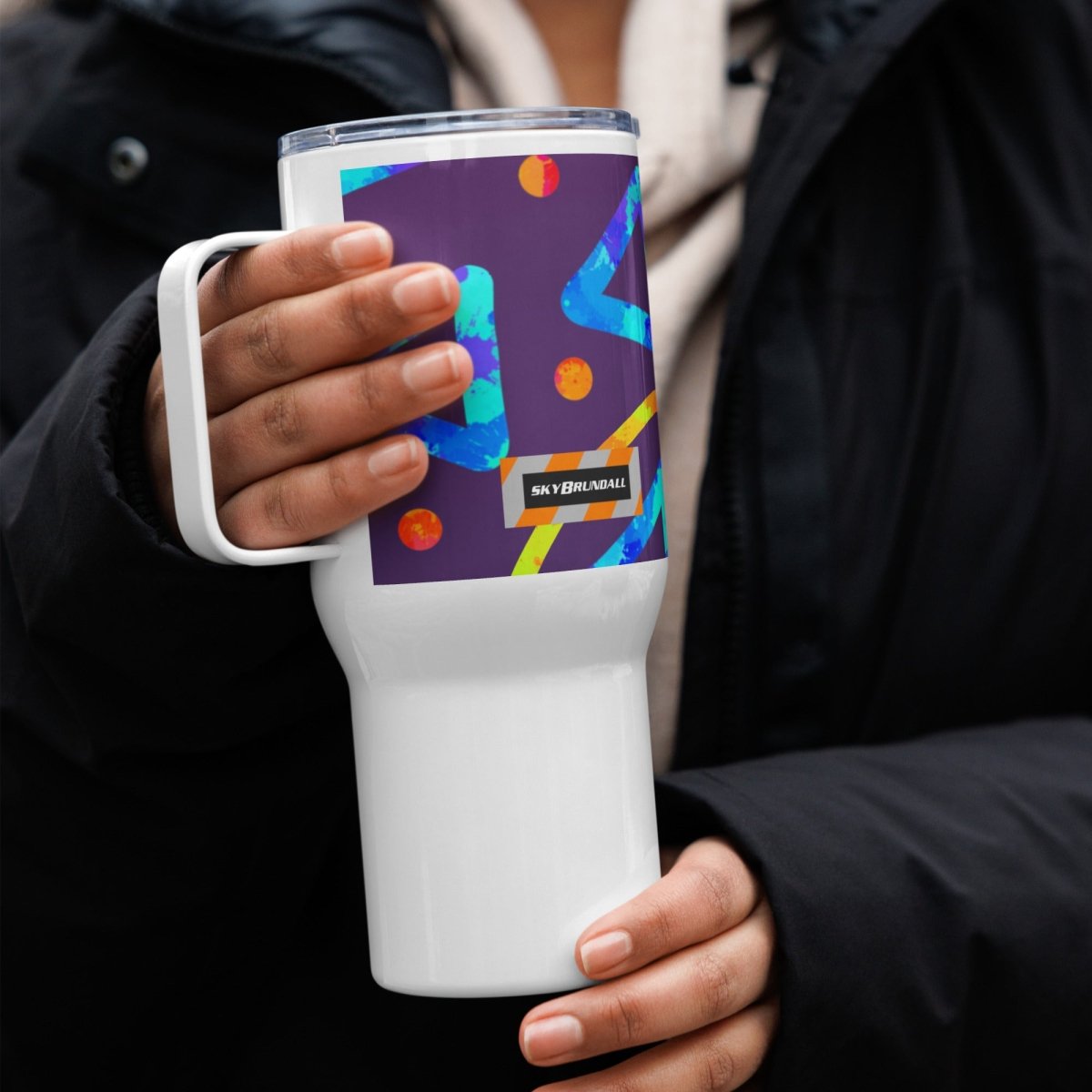DWF Arcade Crunch 1 Travel Mug from Sky Brundall Concepts