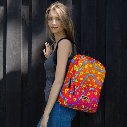 Warm Blaze Candy Rain Backpack from Sky Brundall Concepts