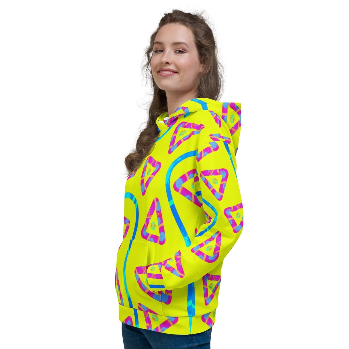 Urban Jump Yellow Unisex Hoodie from Sky Brundall Concepts