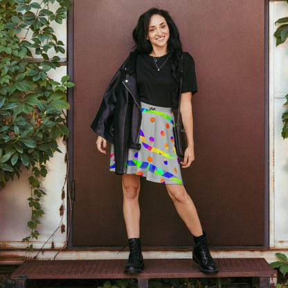 DWF Rainbow Fiesta Skater Skirt from Sky Brundall Concepts