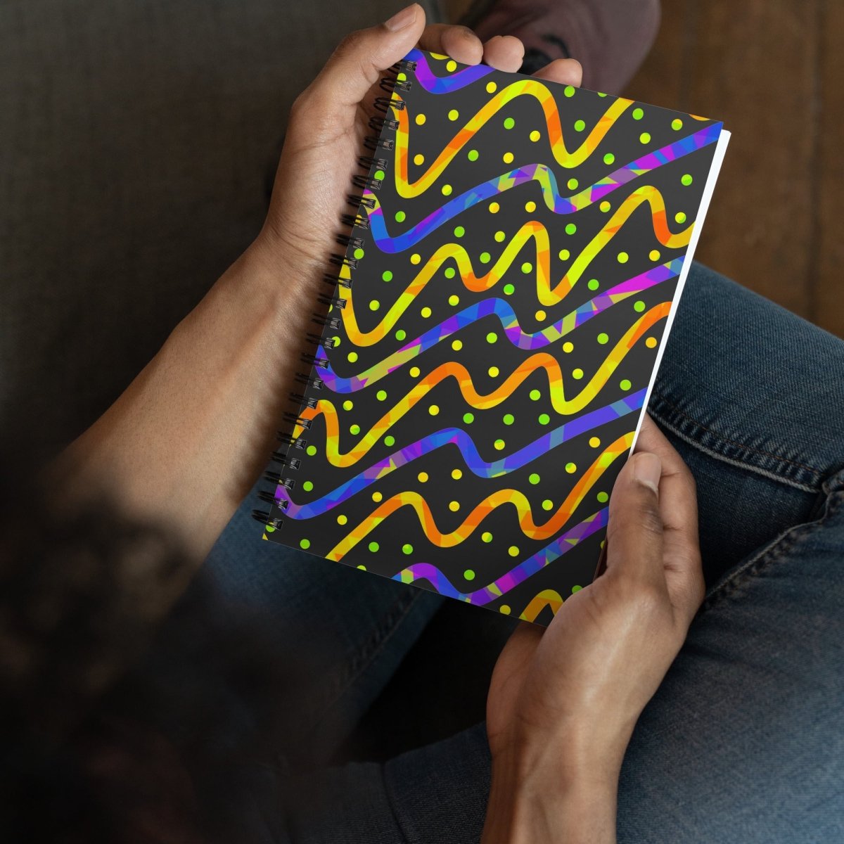 Dream Wave Festival - Thunder Burst Spiral Notebook from Sky Brundall Concepts