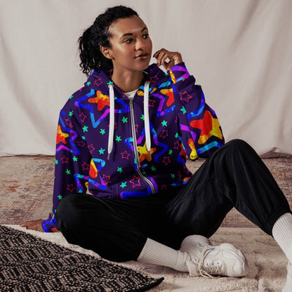 Starlight Delight Unisex Zip Hoodie from Sky Brundall Concepts