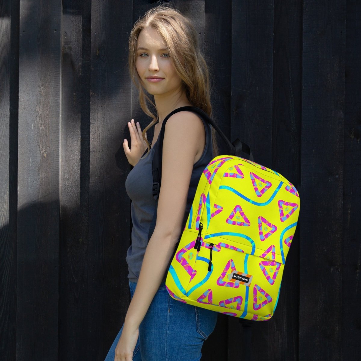 Urban Jump Yellow Medium Backpack from Sky Brundall Concepts