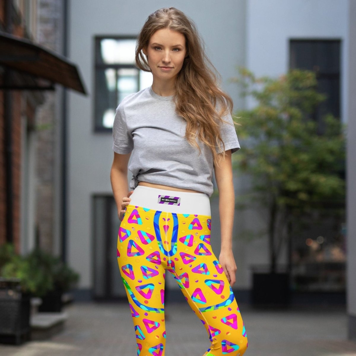 Dream Wave Festival - Electric Crumble 5 Yoga Leggings from Sky Brundall Concepts