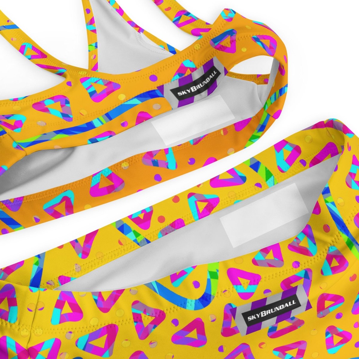 Dream Wave Festival - Electric Crumble 5 Recycled High - waisted Bikini from Sky Brundall Concepts