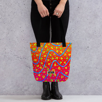 Warm Blaze Candy Rain Tote Bag from Sky Brundall Concepts