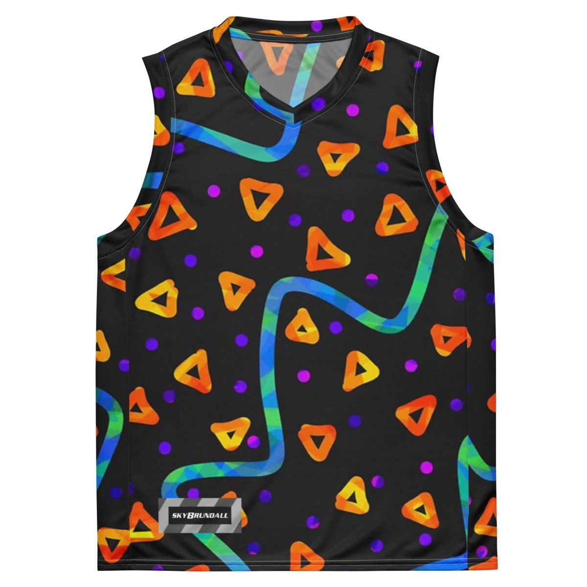 Wild Energy Orange Unisex Basketball Jersey from Sky Brundall Concepts