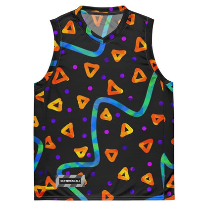 Wild Energy Orange Unisex Basketball Jersey from Sky Brundall Concepts