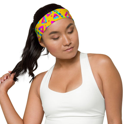 Electric Crumble Yellow Headband from Sky Brundall Concepts