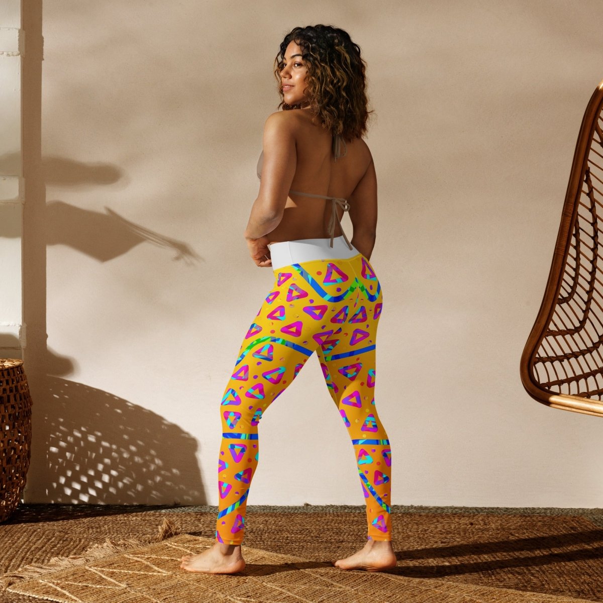 Dream Wave Festival - Electric Crumble 5 Yoga Leggings from Sky Brundall Concepts