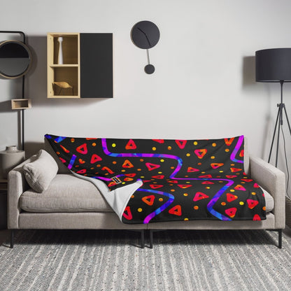 DWF Wild Energy Red Throw Blanket from Sky Brundall Concepts