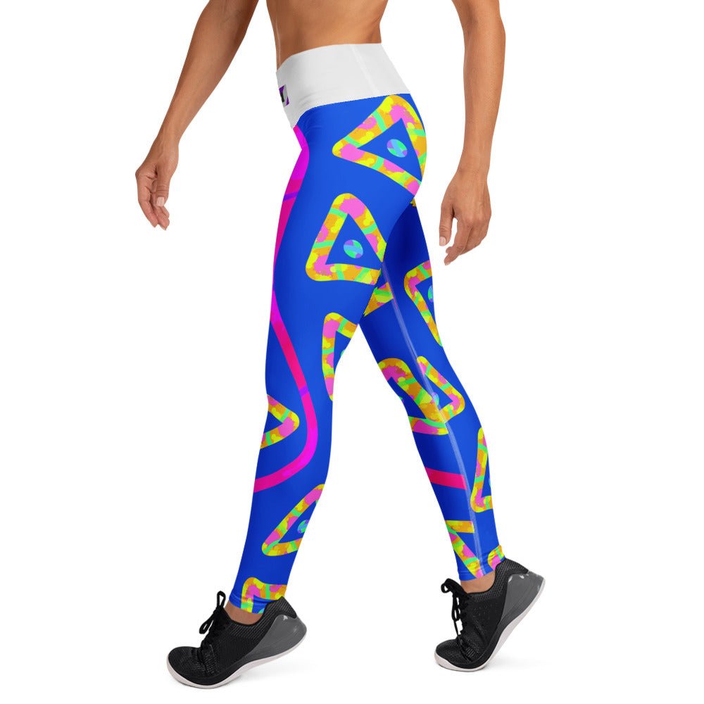 DWF Urban Jump Blue Yoga Leggings from Sky Brundall Concepts