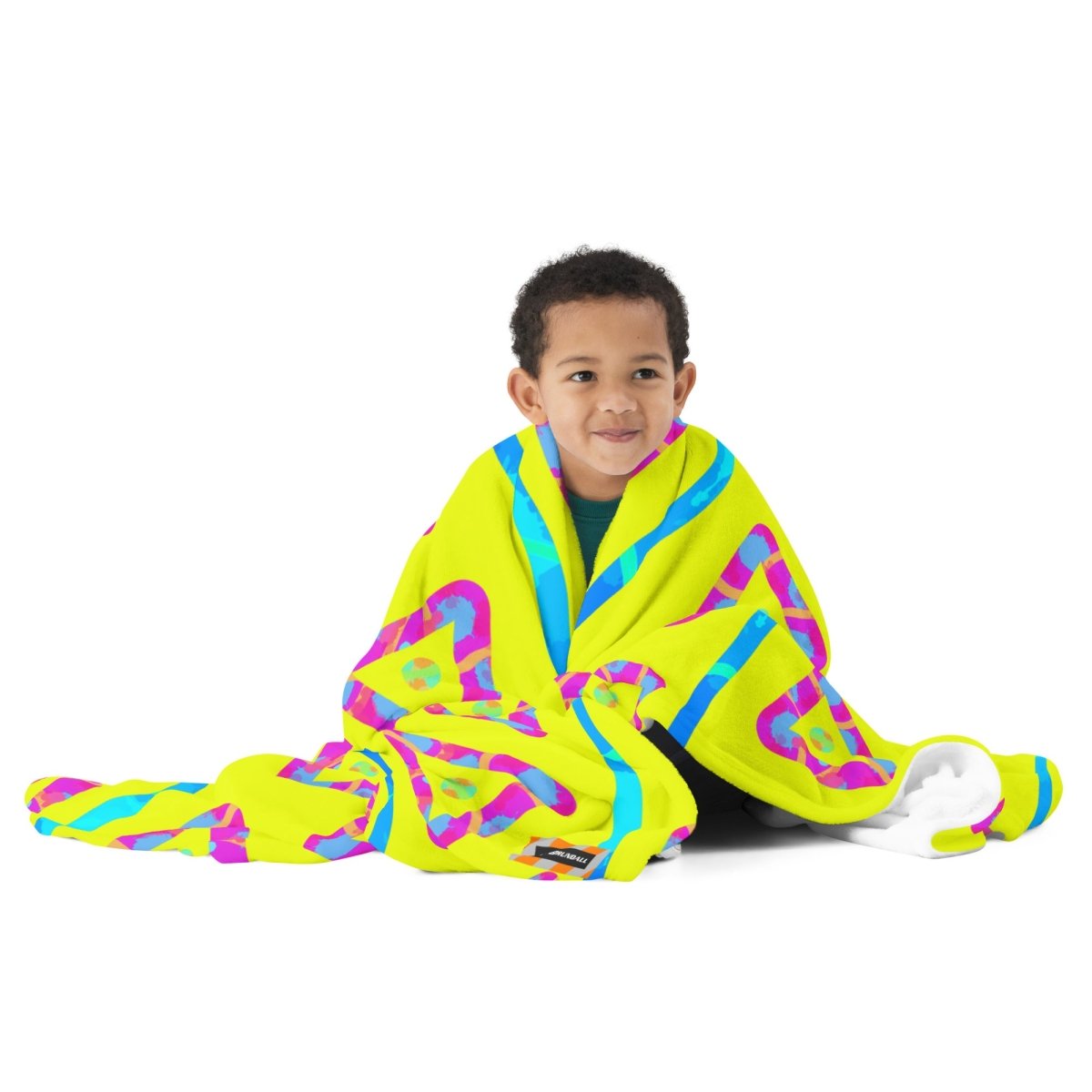 Urban Jump Yellow Throw Blanket from Sky Brundall Concepts