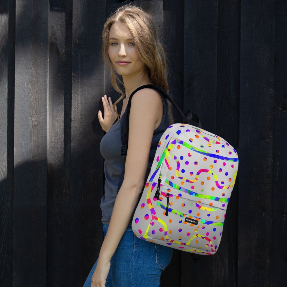 Rainbow Fiesta Medium Backpack from Sky Brundall Concepts