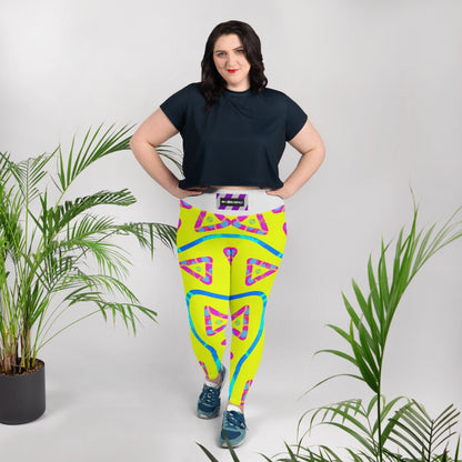 Urban Jump Yellow Plus Size Leggings from Sky Brundall Concepts