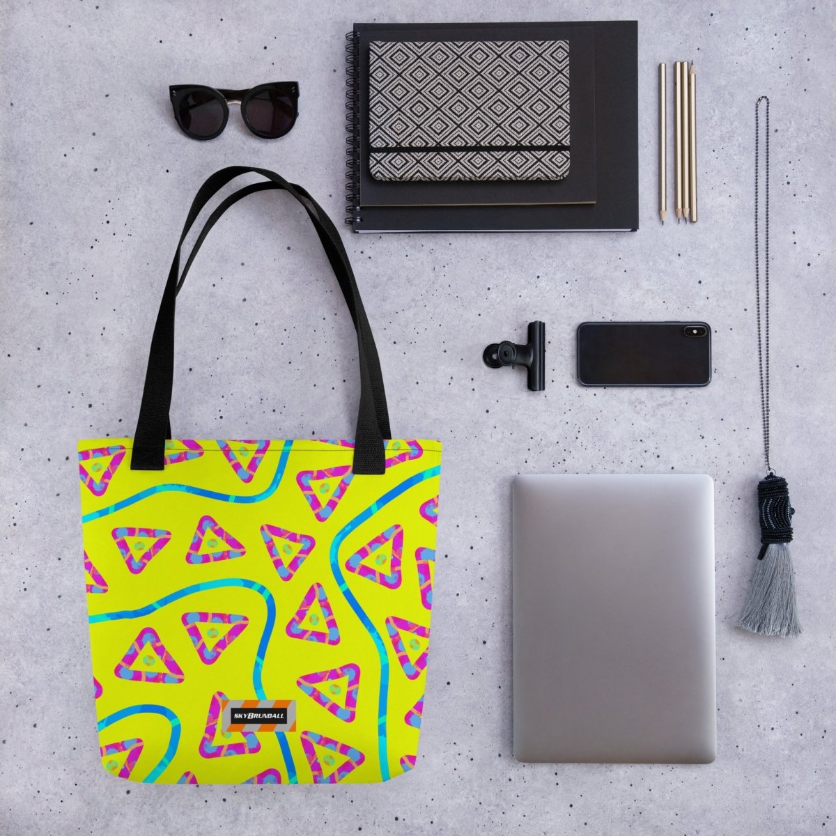 DWF Urban Jump Yellow Tote Bag from Sky Brundall Concepts